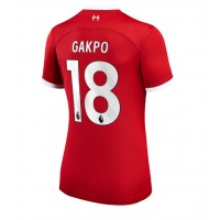 Liverpool Cody Gakpo #18 Domaci Dres za Ženska 2023-24 Kratak Rukav
